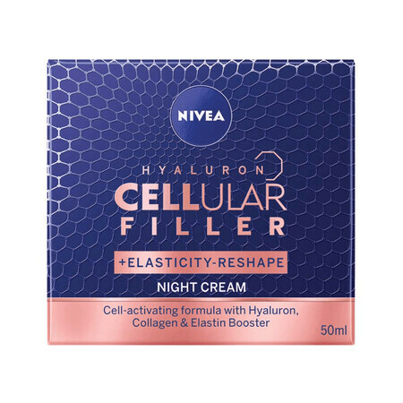 Crema de Noche Elasticidad Rellenadora Celular, 50 ml, Nivea