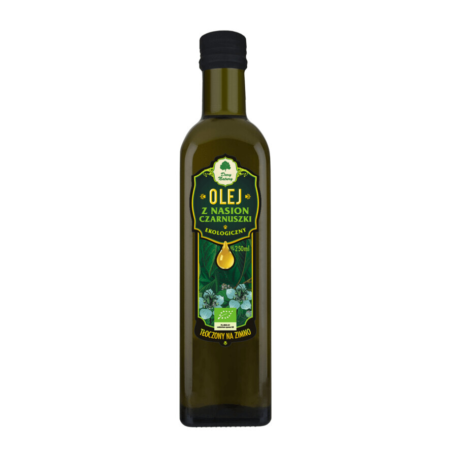 Gifts of Nature Aceite de semillas de comino ecológico, prensado en frío, 250 ml FECHA CORTA