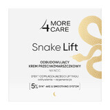 Más 4 Care Snake Lift, crema de noche regeneradora antiarrugas, 50 ml