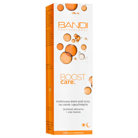 Bandi Professional Boost Care, Caffeine Eye Cream for Dark Circles and Puffiness, 14ml