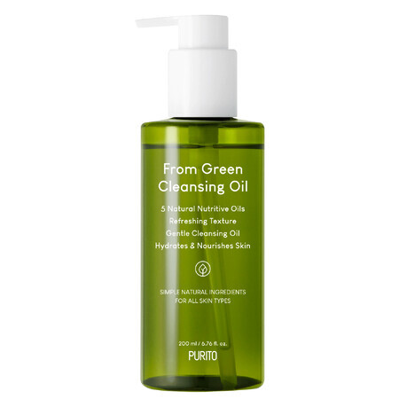 Purito From Green Cleansing, olio detergente con emulsionante, 200 ml