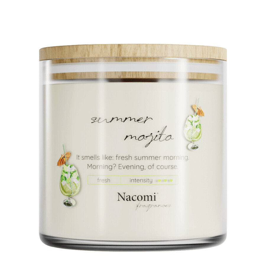 Nacomi Fragrances, candela di soia, profumata, Summer mojito, 450 g