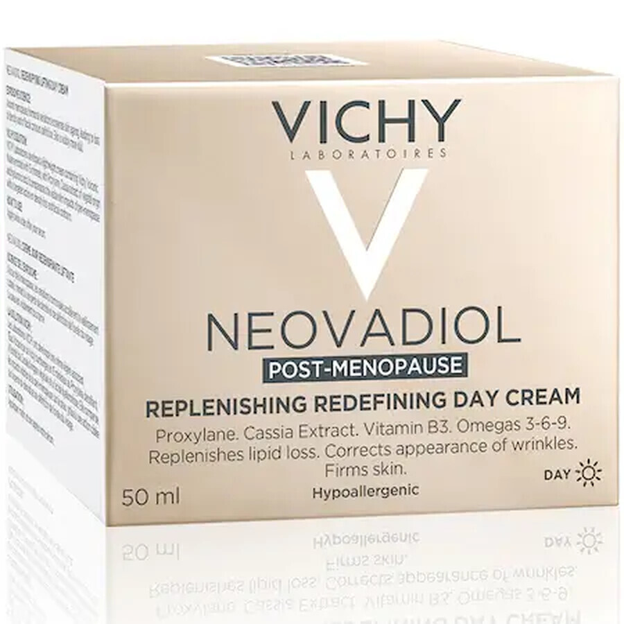 Vichy Neovadiol Crema de zi cu efect de refacere a lipidelor si redefinire Post-Menopause, 50 ml