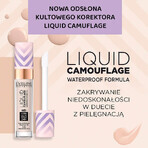 Eveline Cosmetics Liquid Camuflage, corrector resistente al agua con ácido hialurónico, n.º 04, Almendra clara, 7 ml