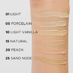 Eveline Cosmetics Wonder Match, corrector líquido, nº 25 arena nude, 7 ml