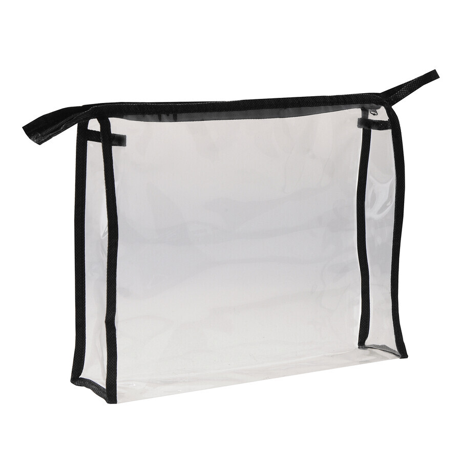 Neceser Inter-Vion en PVC con dobladillo, grande, transparente