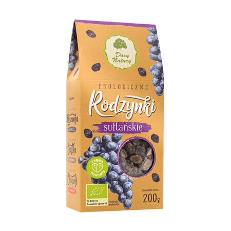 Dary Natury Sultana Raisins, organice, 200 g