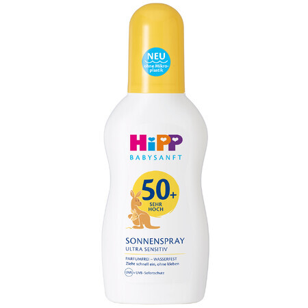 HiPP Babysanft, sunscreen lotion, spray, SPF 50+, 150 ml