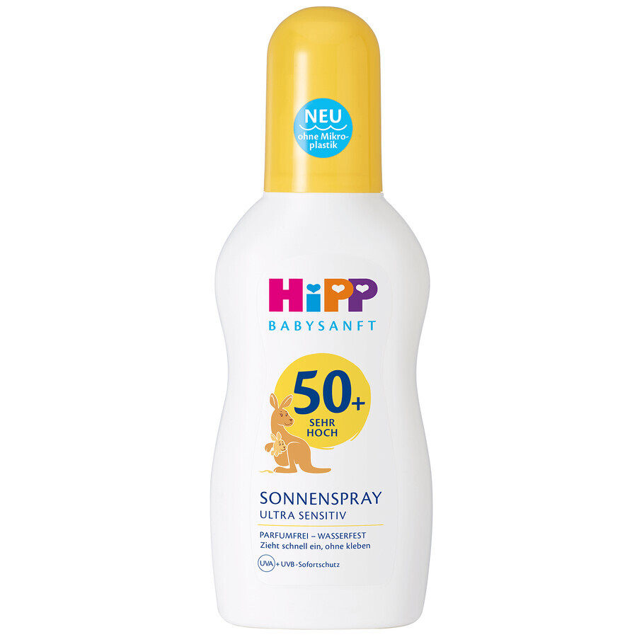 HiPP Babysanft, sunscreen lotion, spray, SPF 50+, 150 ml