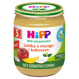 HiPP Fruit Bio, manzana con mango y coco, después de 5 meses, 160 g