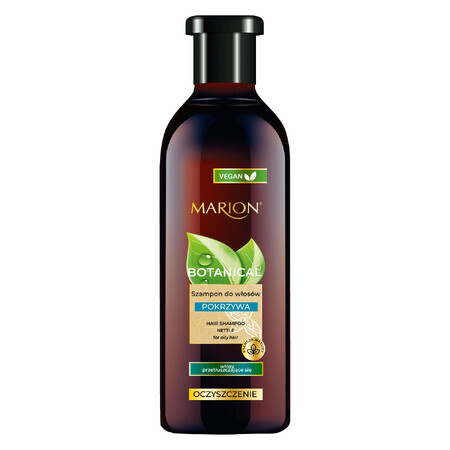 Marion Botanical, șampon de curățare pe bază de plante, urzică, păr gras, 400 ml