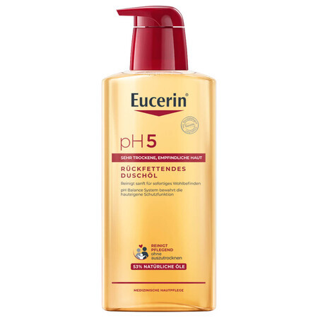 Eucerin Ph5, reinigingsolie met natuurlijke oliën, droge huid, 400 ml