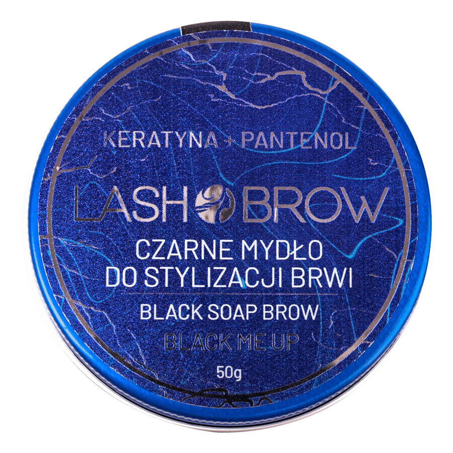 Lash Brow, săpun negru pentru stilizarea sprâncenelor, keratină + pantenol, 50 g