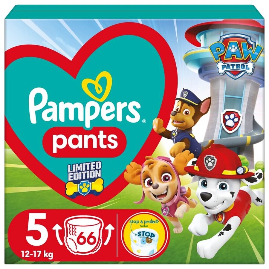 Pampers Pants, diapers, Psi Patrol, size 5, 12-17 kg, 66 pcs