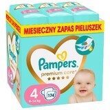 Pampers Premium Care, couches, taille 4, 9-14 kg, 174 pcs