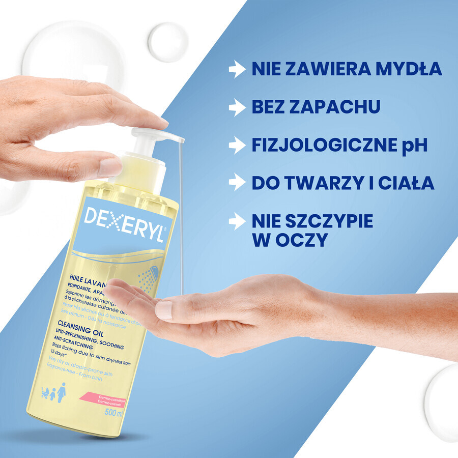 Dexeryl, aceite de baño corporal, 200 ml