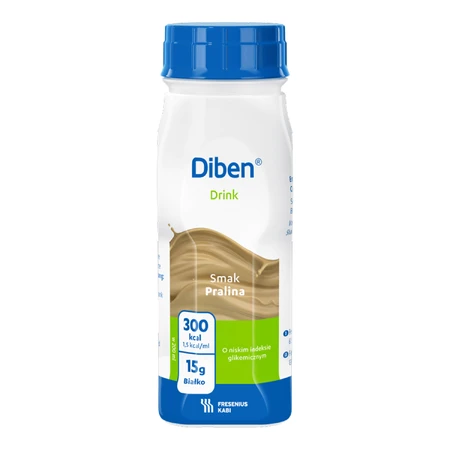 Diben Drink, preparado nutricional, sabor praliné, 4 x 200 ml