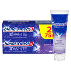 Blend-a-med 3D White, pasta de dientes, Classic Fresh, 2 x 75 ml