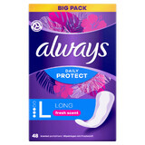 Always Daily Protect, toallas sanitarias recién perfumadas, largas, 48 ​​piezas