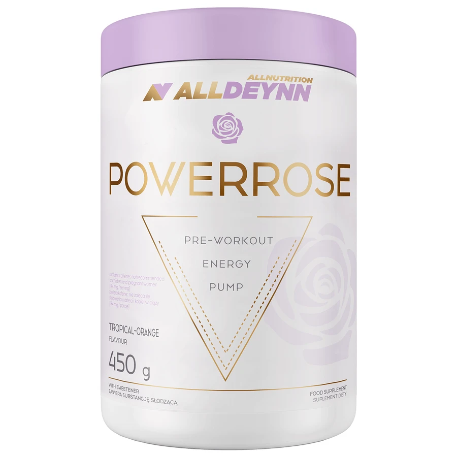 Allnutrition Alldeynn PowerRose, sabor naranja tropical, 450 g
