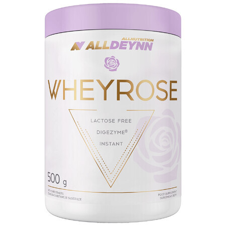 Allnutrition Alldeynn WheyRose, sabor café con trozos de galletas sin azúcar, 500 g