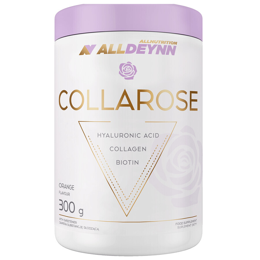 Allnutrition Alldeynn CollaRose, sinaasappelsmaak, 300 g