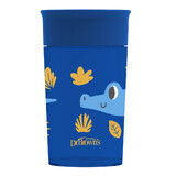 Dr Brown's, 360° taza para beber, azul, 300 ml, a partir de 9 meses, 1 unidad