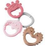 B.Box, teether, trio roz, de la 3 luni, 1 buc