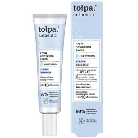 Tolpa Authentic, Gesichtscreme Hydrated Skin, super reichhaltig, 40 ml