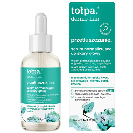 Tolpa Dermo Hair Oily, sérum normalisant pour le cuir chevelu, 75 ml