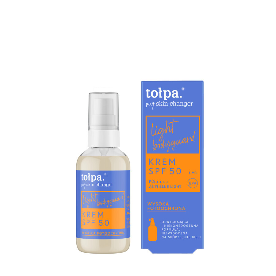 Tolpa My Skin Changer Light Bodyguard, crème solaire, SPF 50, 45 ml 