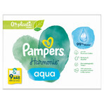 Pampers Harmonie Aqua, lingettes humides, 9 x 48 pcs