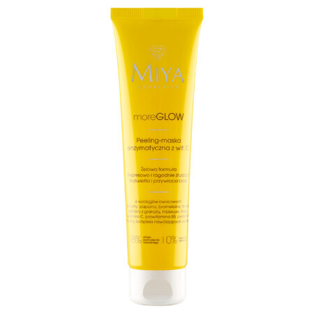 Miya moreGLOW, mascarilla exfoliante enzimática con vitamina C, 60 ml