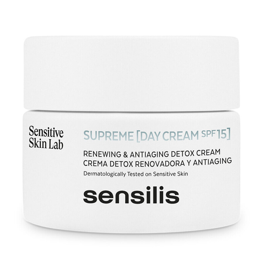 Sensilis Supreme, crema de día rejuvenecedora y regeneradora, FPS 15, 50 ml