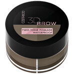 Catrice 3D Brow Pomada Bicolor Waterproof, Nº 010 Ligero a Medio, 5 g