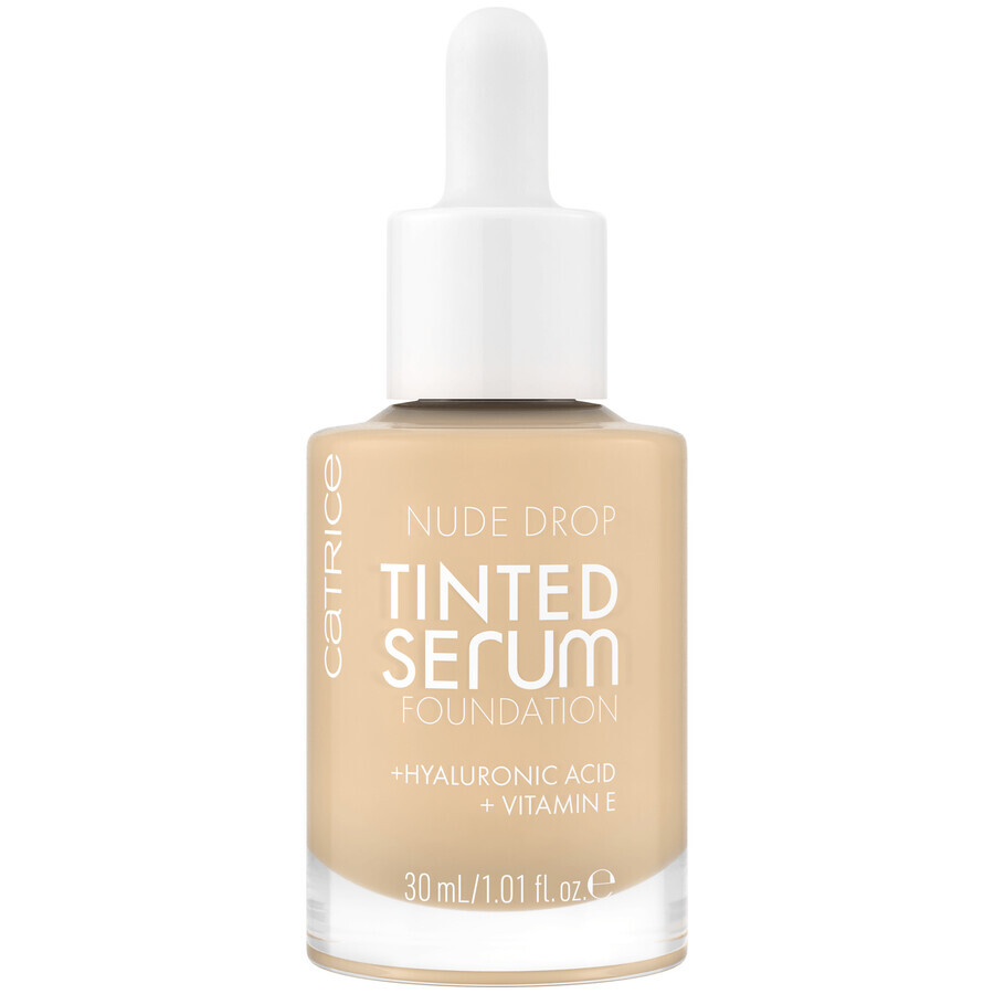 Catrice Nude Drop Tinted Serum Foundation, base-suero hidratante, 004N, 30 ml