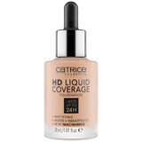 Catrice HD Liquid Coverage Foundation 24H, vloeibare dekking foundation, 020 Rose Beige, 30 ml