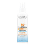 Dermedic Sunbrella set, spray protector, SPF 50+, 150 ml + fluido micelar H2O, piel deshidratada y seca, 100 ml