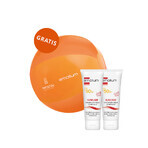 Emolium Set Protección Solar, crema protectora mineral para niños a partir de 1 día y adultos, SPF 50+, 2 x 50 ml + pelota de playa de regalo