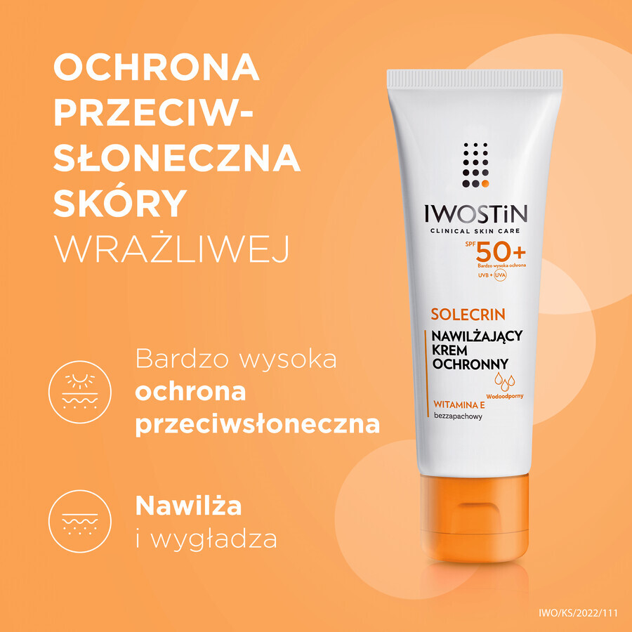 Iwostin Solecrin Set Protective Moisturizer Sensitive Normal Dry Skin SPF 50+ 2 x 50ml + Free Beach Ball