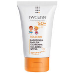 Iwostin Solecrin set, lichte beschermende emulsie voor kinderen vanaf 6 maanden, SPF 50+, 2 x 100 ml + gratis strandbal