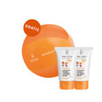 Iwostin Solecrin set, lichte beschermende emulsie voor kinderen vanaf 6 maanden, SPF 50+, 2 x 100 ml + gratis strandbal