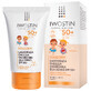 Set Iwostin Solecrin, emulsi&#243;n protectora ligera para ni&#241;os mayores de 6 meses, SPF 50+, 2 x 100 ml + pelota de playa de regalo