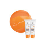 Iwostin Solecrin Set, feuchtigkeitsspendende Schutzcreme für Kinder ab 6 Monaten, SPF 30, 2 x 50 ml + Strandball gratis