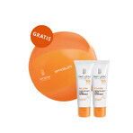 Iwostin Solecrin Set, feuchtigkeitsspendende Schutzcreme für Kinder ab 6 Monaten, SPF 30, 2 x 50 ml + Strandball gratis