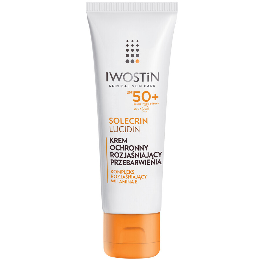 Iwostin Solecrin Lucidin set, crema protectora aclarante decoloraciones, SPF 50+, 2 x 50 ml + pelota de playa de regalo