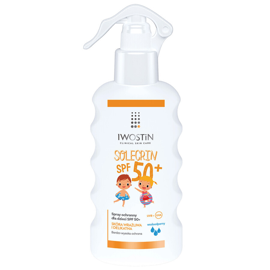 Iwostin Solecrin set, children's protection spray, SPF 50+, 2 x 175 ml + free beach ball