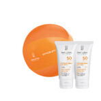 Set Iwostin Solecrin Sensitive, protective emulsion SPF 50, sensitive skin, 2 x 100 ml + free beach ball