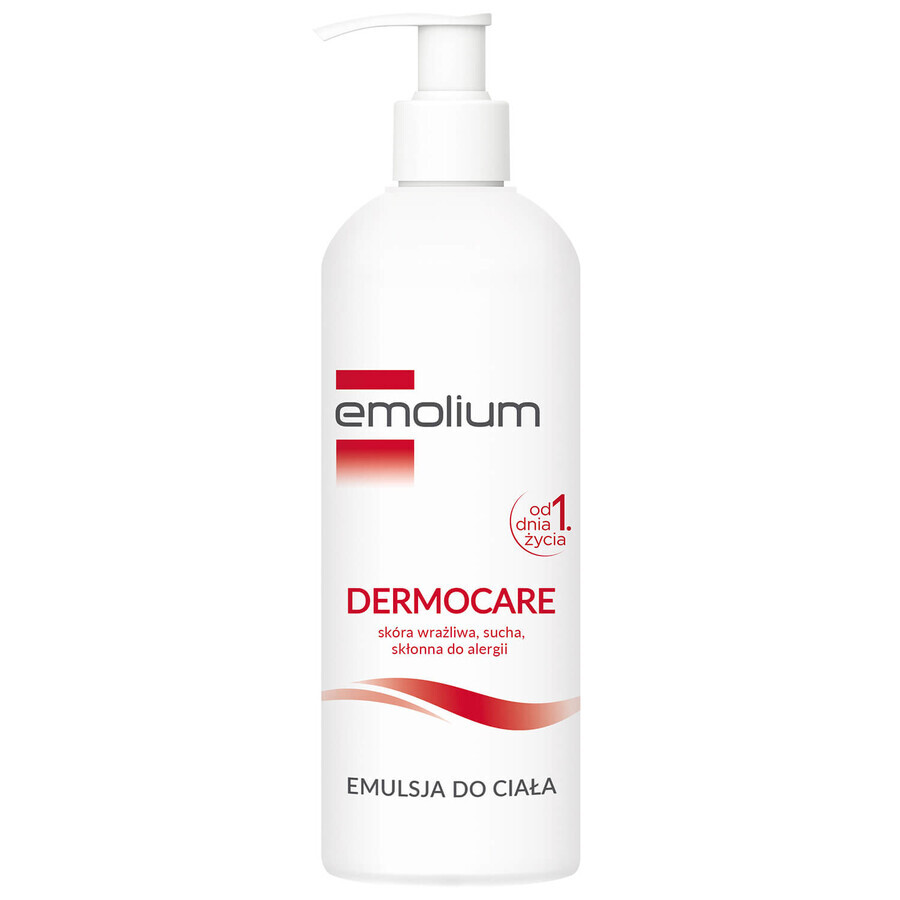 Set Emolium Dermocare, gel limpiador cremoso, 400 ml + emulsión corporal, 400 ml