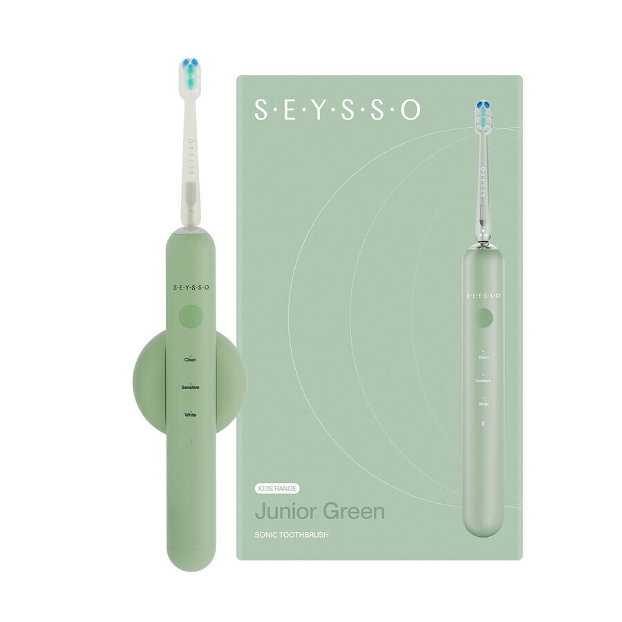 Seysso Junior Green, cepillo dental sónico, verde, 1 pieza